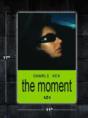 The Moment Charli XCX movie poster - 11x17 wall art print merch music brat A24